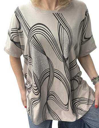 Футболка Levisha 26010 grey - делук