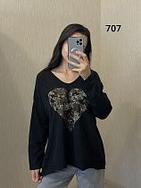 Свитер Fsn 707 black - делук
