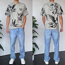 Футболка Three Black 2135 grey - делук