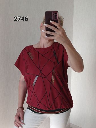 Футболка Fsn 2746 wine - делук