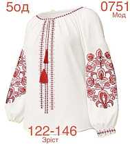 Вышиванка Надийка ND895-0751 white - делук