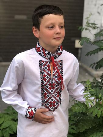 Вышиванка Moda School M11 white - делук