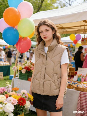 Жилетка Jacket BM3313 beige - делук