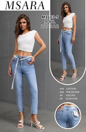 Джинсы Miss Kurry M1103-5 l.blue - делук