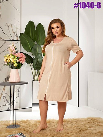 Халат Bat 1040-6 beige - делук