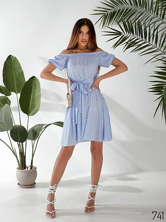 Платье Loren 741 l.blue - делук