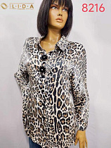 Рубашка Lida 8216 beige - делук