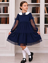 Платье Alisa Brand 710-1523 navy - делук