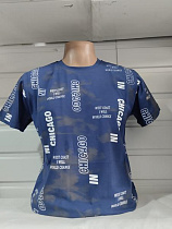 Футболка Panda 1821 blue - делук