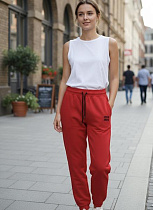 Штаны Спорт Delviago DL736 red - делук