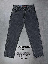 Джинсы Baron Jeans T129-1 d.grey - делук
