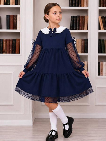 Платье Alisa Brand 710-1523 navy - делук