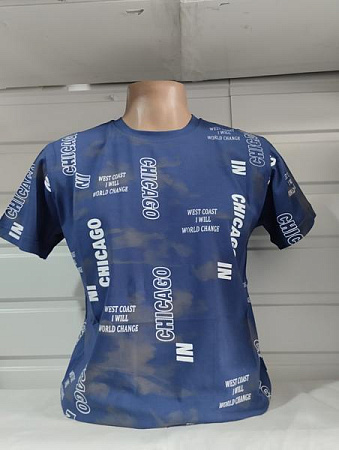 Футболка Panda 1821 blue - делук