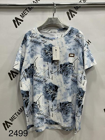 Футболка Met&March 2499-12 blue - делук