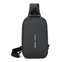 Бананка Fashion Bag D03-1 d.grey - делук