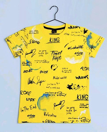 Футболка Dino DN117 yellow - делук