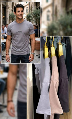 Футболка Moranny MR1059 beige - делук