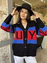 Кофта Levisha 26331 black-red - делук