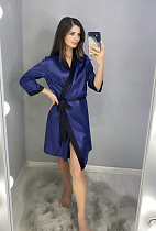 Халат Gull G225 navy - делук