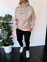 Худи Three Black 2322 beige - делук
