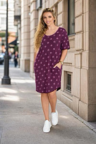 Платье Trikotag T1405 violet - делук