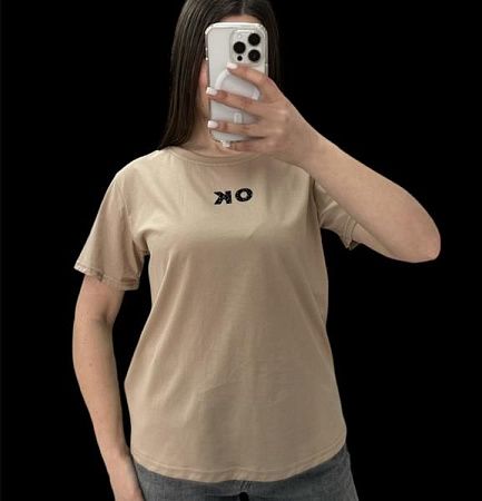 Футболка Elena&Vika 25075 beige - делук
