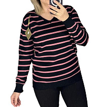 Свитер Levisha 24003 black-pink - делук