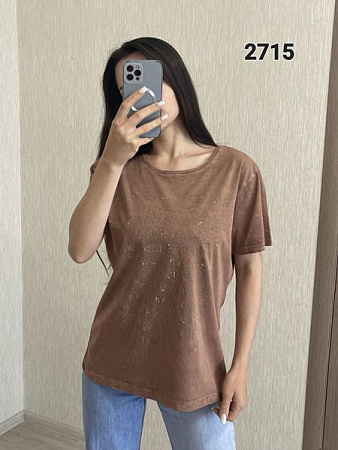 Футболка Fsn 2715 brown - делук