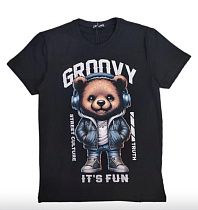 Футболка Malibu2 5474-3 black - делук