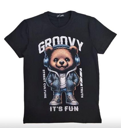 Футболка Malibu2 5474-3 black - делук