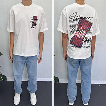 Футболка I8Denim 90579 white - делук