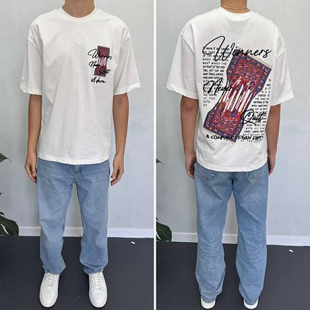 Футболка I8Denim 90579 white - делук
