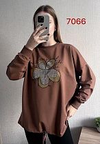 Свитер Fsn 7066 brwon - делук