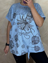 Футболка Levisha 26011 l.blue - делук