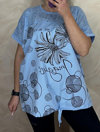 Футболка Levisha 26011 l.blue - делук