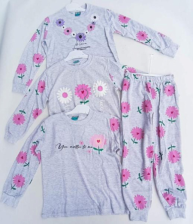 Пижама Meloria 1005-5 grey-lilac - делук