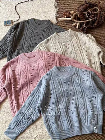 Свитер Meloria A082 l.blue - делук