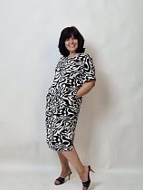 Платье Liart 951 white-black - делук