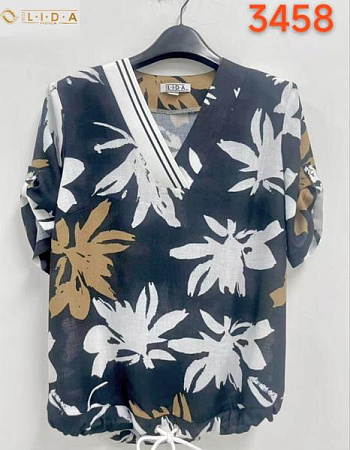 Футболка Lida 3458 black - делук