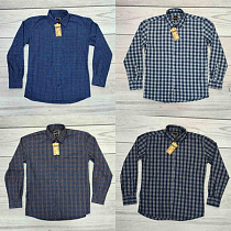 Рубашка Samo 4145 brown-navy - делук