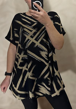 Футболка Levisha 25008 black - делук