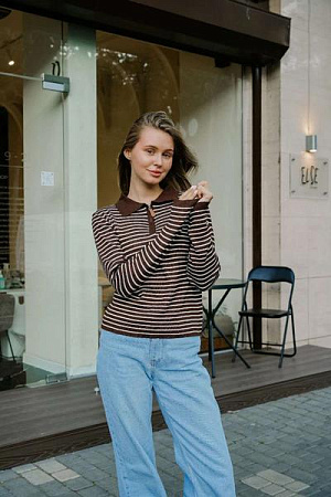 Свитер Little Secret 77225 brown - делук