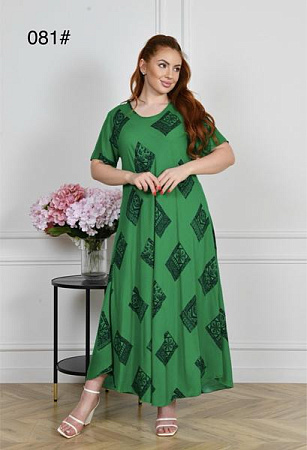 Платье Estima 081 green-black - делук