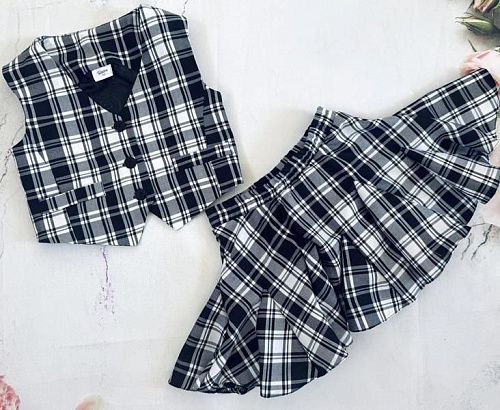 Костюм Moda School 8556 black-white - делук