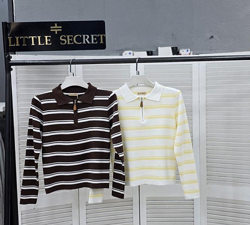 Свитер Little Secret 3881 white-yellow - делук