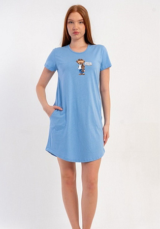 Ночнушка Trikotag T57 l.blue - делук