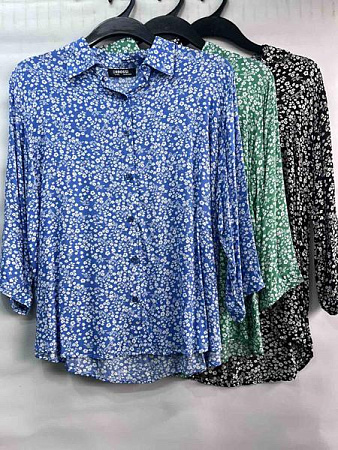 Рубашка Emsweekis E1581 green - делук