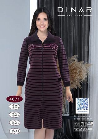 Халат Sss Annet DO-D4671 purple - делук