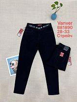 Джинсы Vanver B81890 black - делук