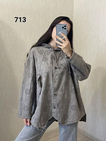 Рубашка Fsn 713 grey - делук